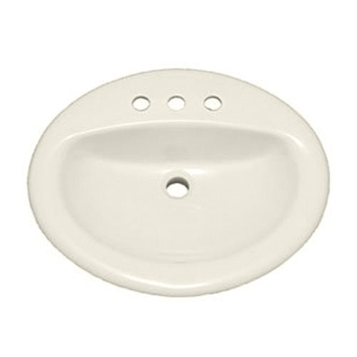 PROFLO PF20174 20-1/2' Self Rimming (Drop-In) Oval Bathroom Sink - 3 Holes Drilled