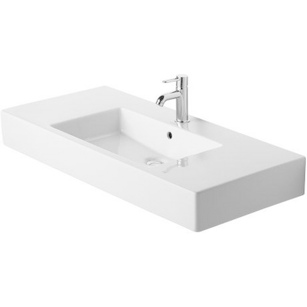 Duravit Furniture 41.375-inch Vero White Washbasin with Overflow 03291000601 - White Alpin