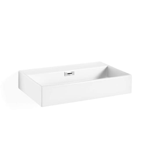 WS Bath Collections Quarelo 53709 19-7/8' Vessel or Wall Mounted Bathroom Sink with Overflow