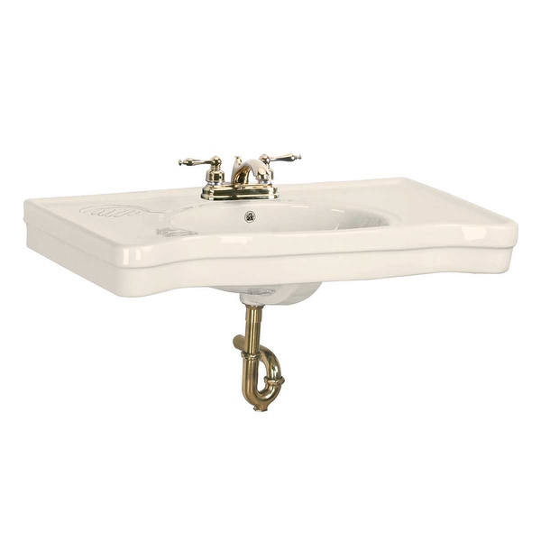 Console Sink Belle Epoque Bone Vitreous China Wall Mount | Renovator's Supply - Renovator's Supply