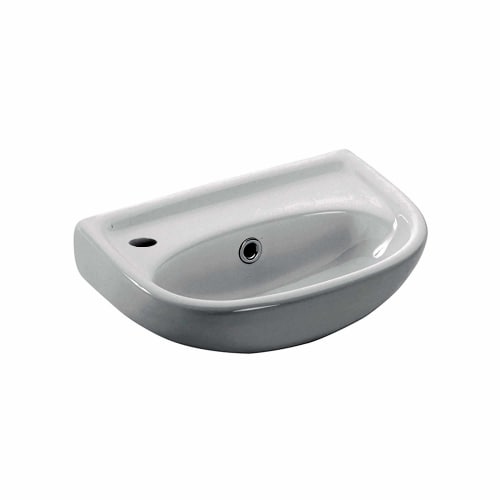 WS Bath Collections Basic 4000.01R Basic 15-1/2' Wall Mounted Bathroom Sink