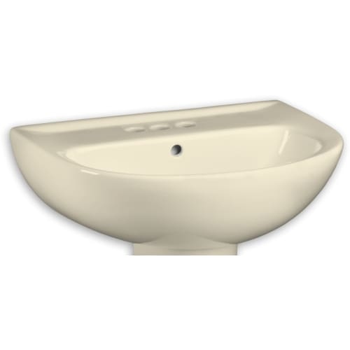 American Standard 467.001 Evolution 22' Pedestal Vitreous China Bathroom Sink Top Only with Single Hole Faucet Mount