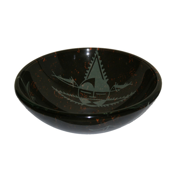 Interior Glass Sink Bowl - 1/2' Thick, Round Tempered Glass