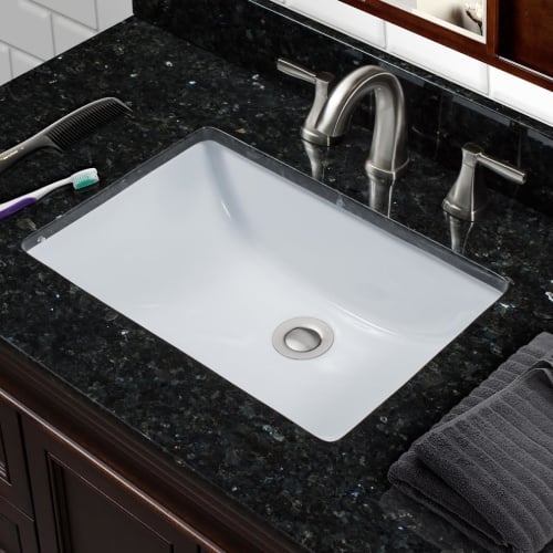 Miseno MNO1812RU 18-3/4' Undermount Bathroom Sink with Overflow (Mounting Clips Included)