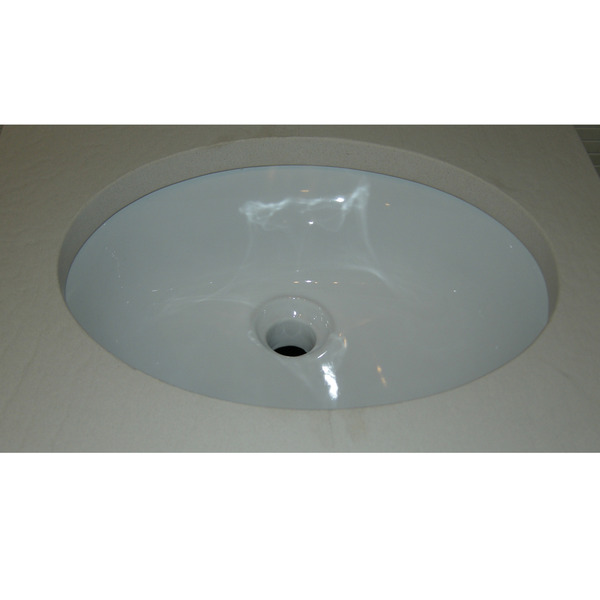 Fine Fixtures Oval White Ceramic Undermount Sink - Ceramic Undermount Sink