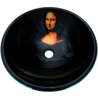 Mona Lisa Vessel Sink with Pop-up Drain - Multicolored