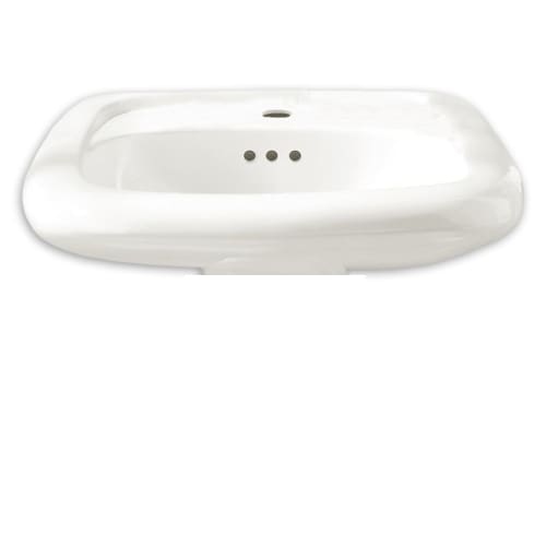 American Standard 0955.001EC Murro 21-1/4' Wall Mounted Porcelain Bathroom Sink with EverClean Technology (Less Shroud)
