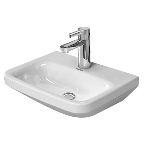Duravit 708450000 DuraStyle 17-3/4' Ceramic Wall Mounted Bathroom Sink with Single Faucet Hole