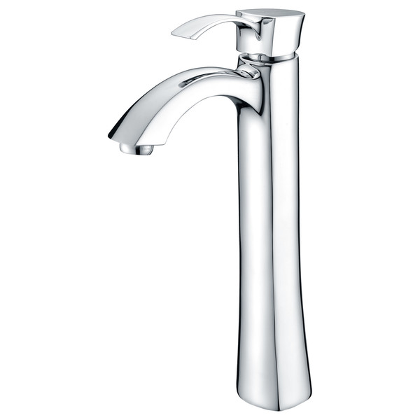 ANZZI Harmony Series Single Hole Single-handle Vessel Bathroom Faucet in Polished Chrome - Polished Chrome