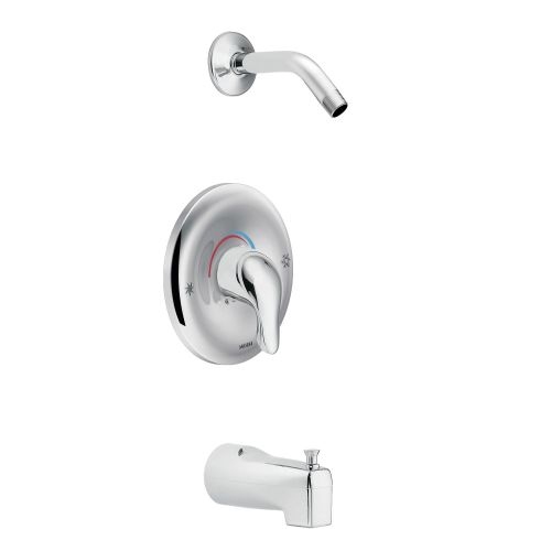 Moen TL183NH Posi-Temp Pressure Balanced Tub and Shower Trim and Tub Spout from the Chateau Collection (Less Valve)