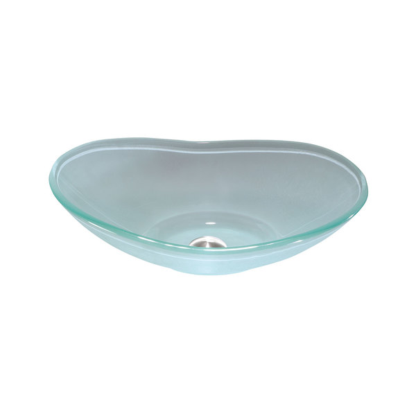 Lenova Frosted Glass 20 x 14-inch Bathroom Sink - 20X14 Frosted Glass