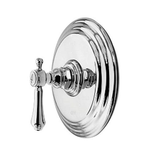 Newport Brass 4-1034BP Chesterfield Collection Single Handle Round Pressure Balanced Shower Trim Plate Only with Metal Lever