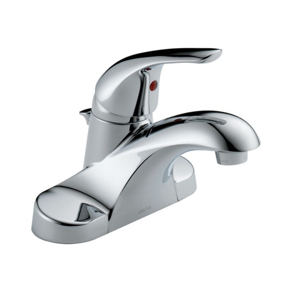 Delta Foundations Single Handle Lavatory Pop-Up Faucet 4 in. Chrome