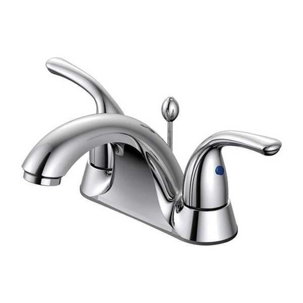 OakBrook Coastal Two Handle Lavatory Pop-Up Faucet 4 in. Chrome