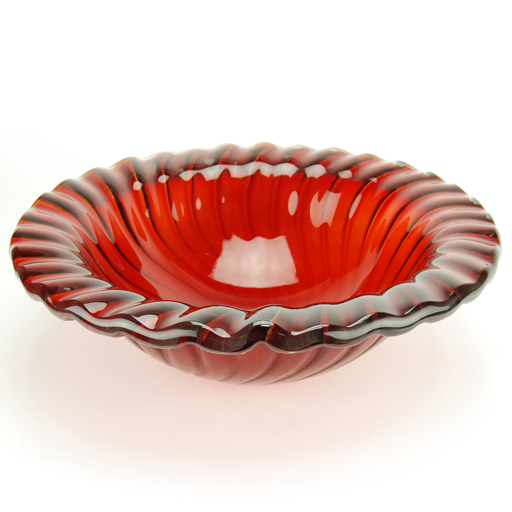 Fontaine Cherry Punch Glass Vessel Sink - Cherry Punch