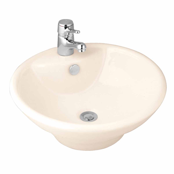 Bathroom Vessel Sink Bone China Faucet Hole | Renovator's Supply - Renovator's Supply