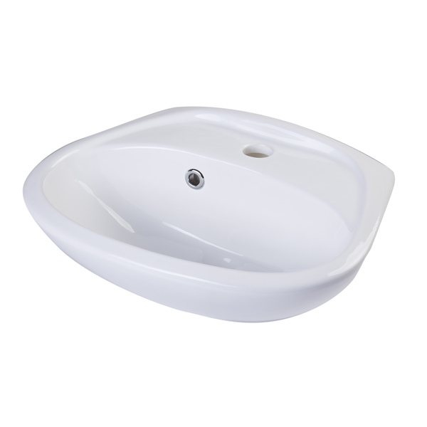Alfi White Porcelain Small Wall-mount Basin with Overflow - White