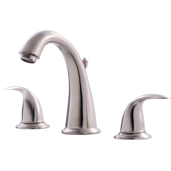 Ultra Faucets UF55013 Brushed Nickel Two Handle Lavatory Widespread Faucet - Faucet Lav 2h Br Nkl