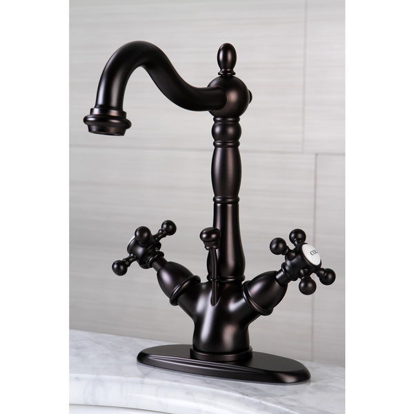 Victorian Single Hole Oil Rubbed Bronze Bathroom Faucet