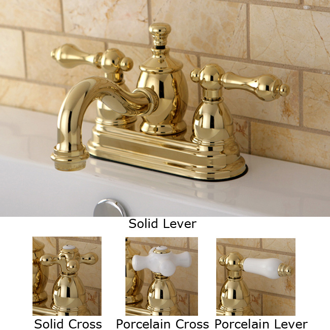 Victorian Spout Polished Brass Bathroom Faucet