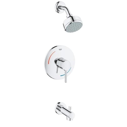 Grohe 35 073 Concetto Single Lever Tub and Shower Package (Valve Sold Separately) - Chrome Finish