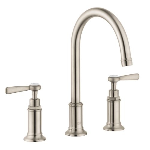Axor 16514 Montreux Widespread Bathroom Faucet with EcoRight and ComfortZone Technologies - Drain Assembly Included