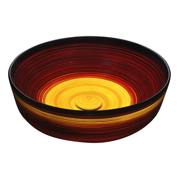 Anzzi Dusk Crown Rising Blur Finish Ceramic Vessel Sink - Multicolored