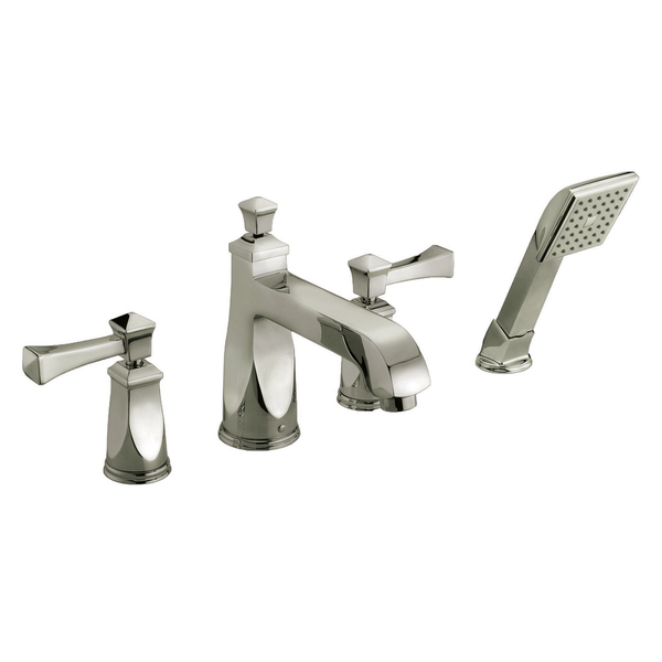 Roman Tub Faucet With Hand-held Shower Brushed Nickle - Roman Tub Faucet Hand-held Shower Brushed Nickle