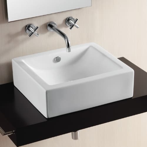 Nameeks CA4042 Caracalla 19-5/8' Ceramic Vessel Bathroom Sink with Overflow