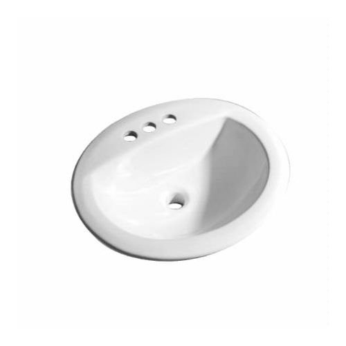 ProFlo PF19168 19' Self Rimming Oval Bathroom Sink
