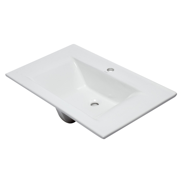 EAGO BB127 White Ceramic 32'x19' Rectangular Drop In Sink