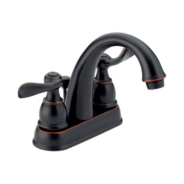 Delta Windemere Two Handle Lavatory Pop-Up Faucet 4 in. Oil Rubbed Bronze