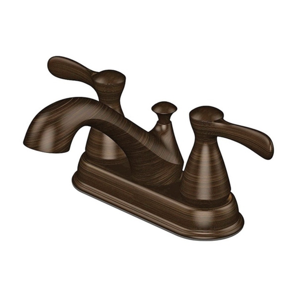 OakBrook Doria Two Handle Lavatory Pop-Up Faucet 4 in. Oil Rubbed Bronze