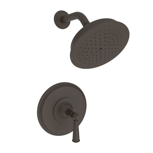 Newport Brass 3-2414BP Single Handle Shower Valve Trim with Shower Head and Metal Lever Handle for the Aylesbury and Jacobean - Chrome Finish