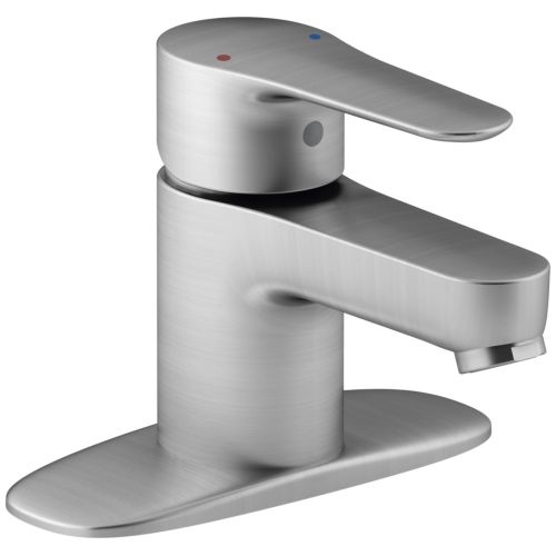 Kohler K-98146-4 July Single Hole Bathroom Faucet with WaterSense Technology - Free Metal Pop-Up Drain Assembly with purchase - Polished Chrome - Centerset