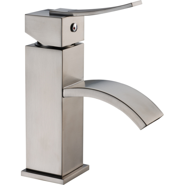 Dawn Brushed Nickel Single-lever Square Lavatory Faucet - Dawn lavatory faucet, Brushed Nickel