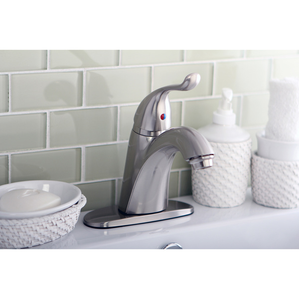 Satin-Nickel Single-Lever-Handle Bathroom Faucet - Satin Nickel