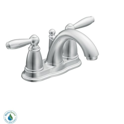 Moen 66610 Double Handle Centerset Bathroom Faucet from the Brantford Collection (Valve Included)