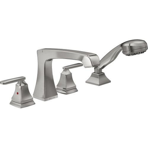Delta T4764 Ashlyn Roman Tub Faucet with Multi-Function Hand Shower (Less Valve)