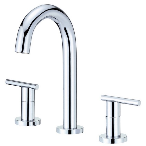 Danze Parma Trim Line 2H Mini-Widespread Lavatory Faucet w/ Metal Touch Down Drain 1 2gpm Chrome D304658 - Chrome