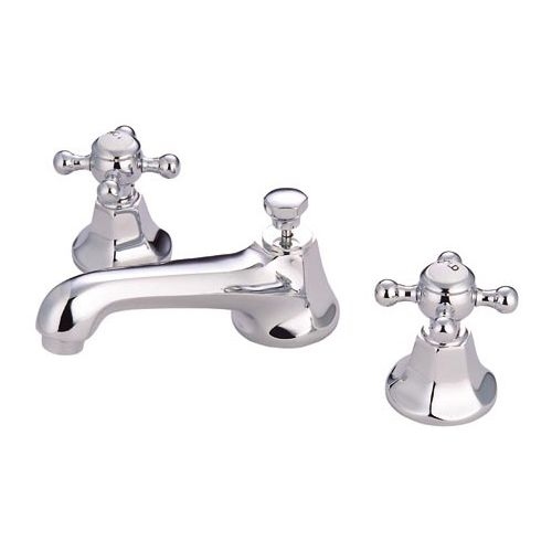 Elements Of Design ES4461BX Double Handle 8' to 16' Widespread Bathroom Faucet with Buckingham Cross Handles and Drain Assembly
