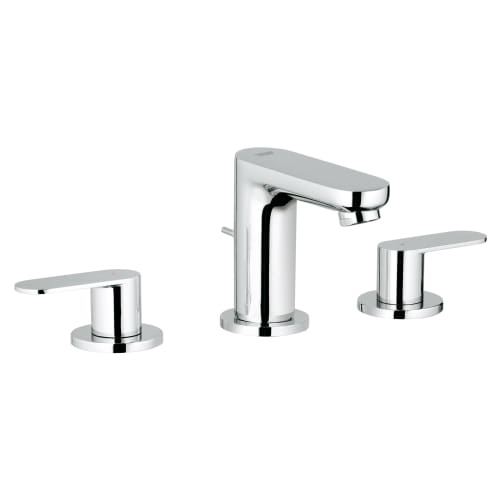 Grohe 20 199 A Eurosmart 1.2 GPM Cosmopolitan Widespread Bathroom Faucet with SilkMove Technology - Free Metal Pop-Up Drain