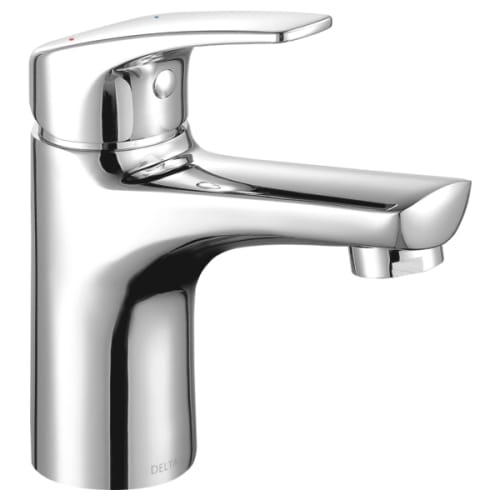 Delta 534LF-HGM-PP Modern .5 GPM Single Hole Bathroom Sink Faucet with 50/50 Pop-up Drain