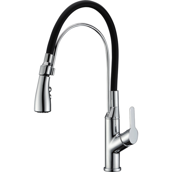 Dawn Single-lever Pull-out Chrome Kitchen Faucet - Chrome