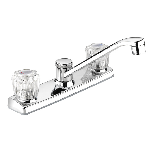 Belanger Polished Chrome 2-handle Kitchen Sink Faucet with Low Arc Spout - Polished Chrome