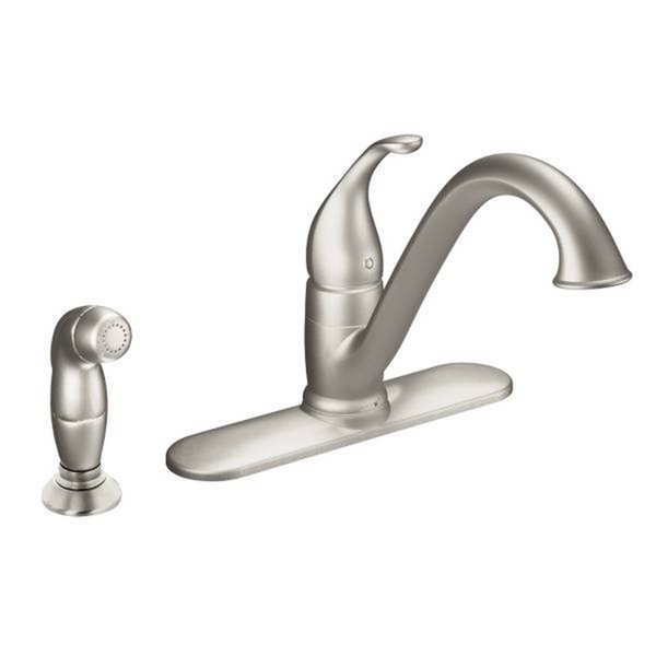Moen Faucet 7840SRS Spot Resist Stainless Steel Kitchen Faucet - Spot Resist Stainless