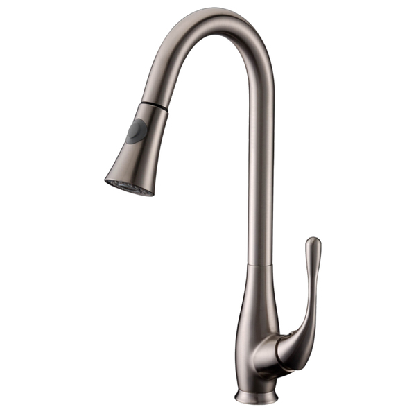 Cadell 2070054 Single Handle Kitchen Faucet with Pull-Down - Polished Chrome