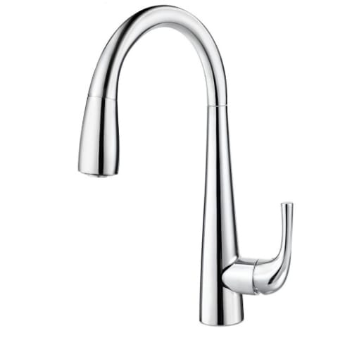 Pfister GT72-AL Alea 3 Function Pullout Spray High Arc Bar Faucet with Flex-Line Supply Lines and Pfast Connect Technologies -