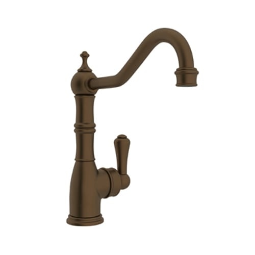 Rohl U.4741-2 Perrin and Rowe Kitchen Faucet with Metal Lever Handle - Polished Nickel