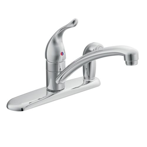 Moen 67434 Low-Arc Kitchen Faucet with Sidespray from the Chateau Collection